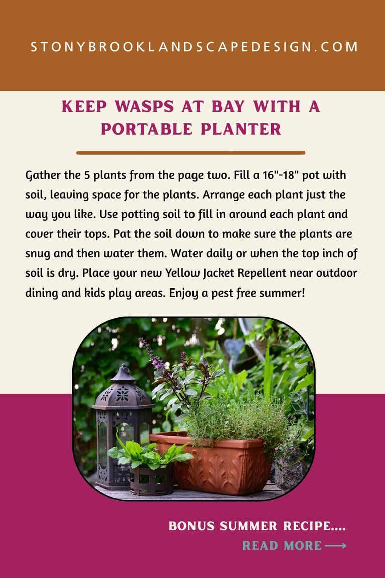 Ultimate Yellow Jacket Plant Repellant. Pinterest Pin (2)