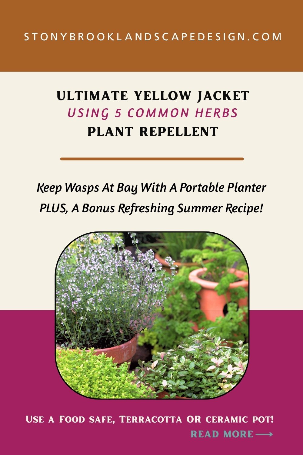 Ultimate Yellow Jacket Plant Repellant. Pinterest Pin